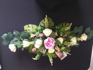 Fleurs naturelles 10 Fleurs en soie du funérarium Simon et Fils rue Saint-Nicolas à Liège