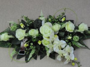 Fleurs naturelles 8 Fleurs en soie du funérarium Simon et Fils rue Saint-Nicolas à Liège