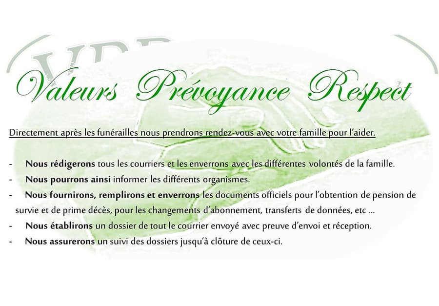 Assistance après décès du funérarium Simon & Fils rue Saint-Nicolas à Liège